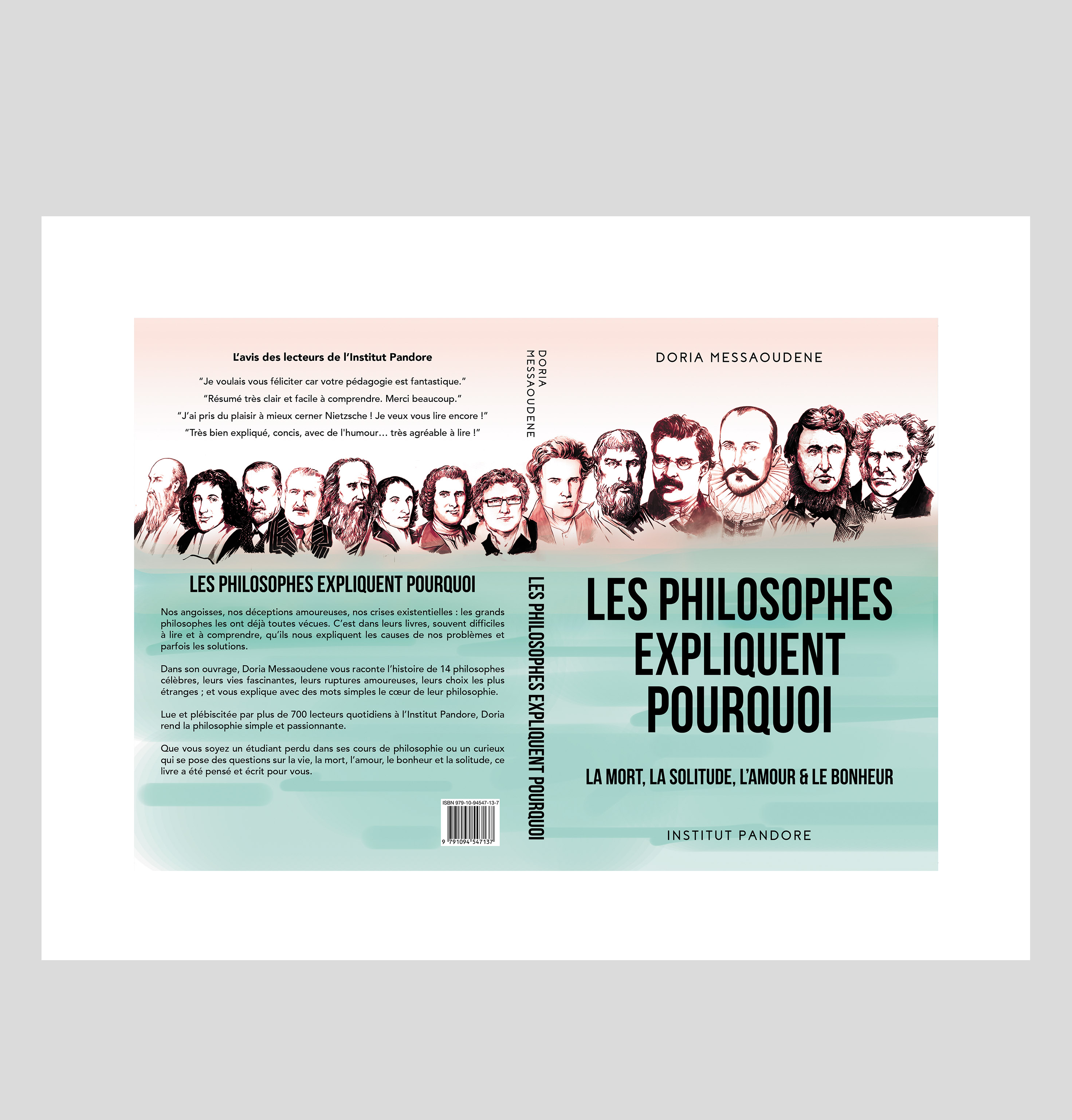 La zone blanche représente la grande feuille sur laquelle est imprimée votre couverture.