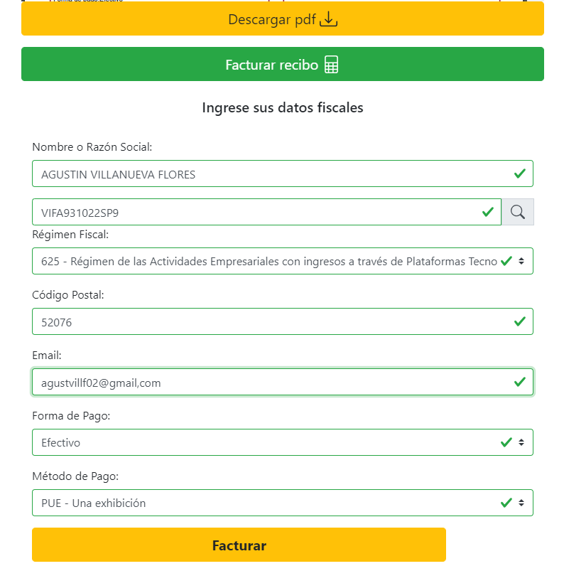 Facturación de recibos al momento y después del cobro - Gobinet Help Center