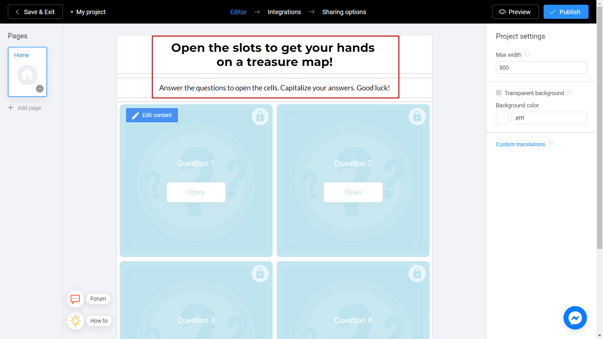 Creating a Treasure Hunt on Interacty