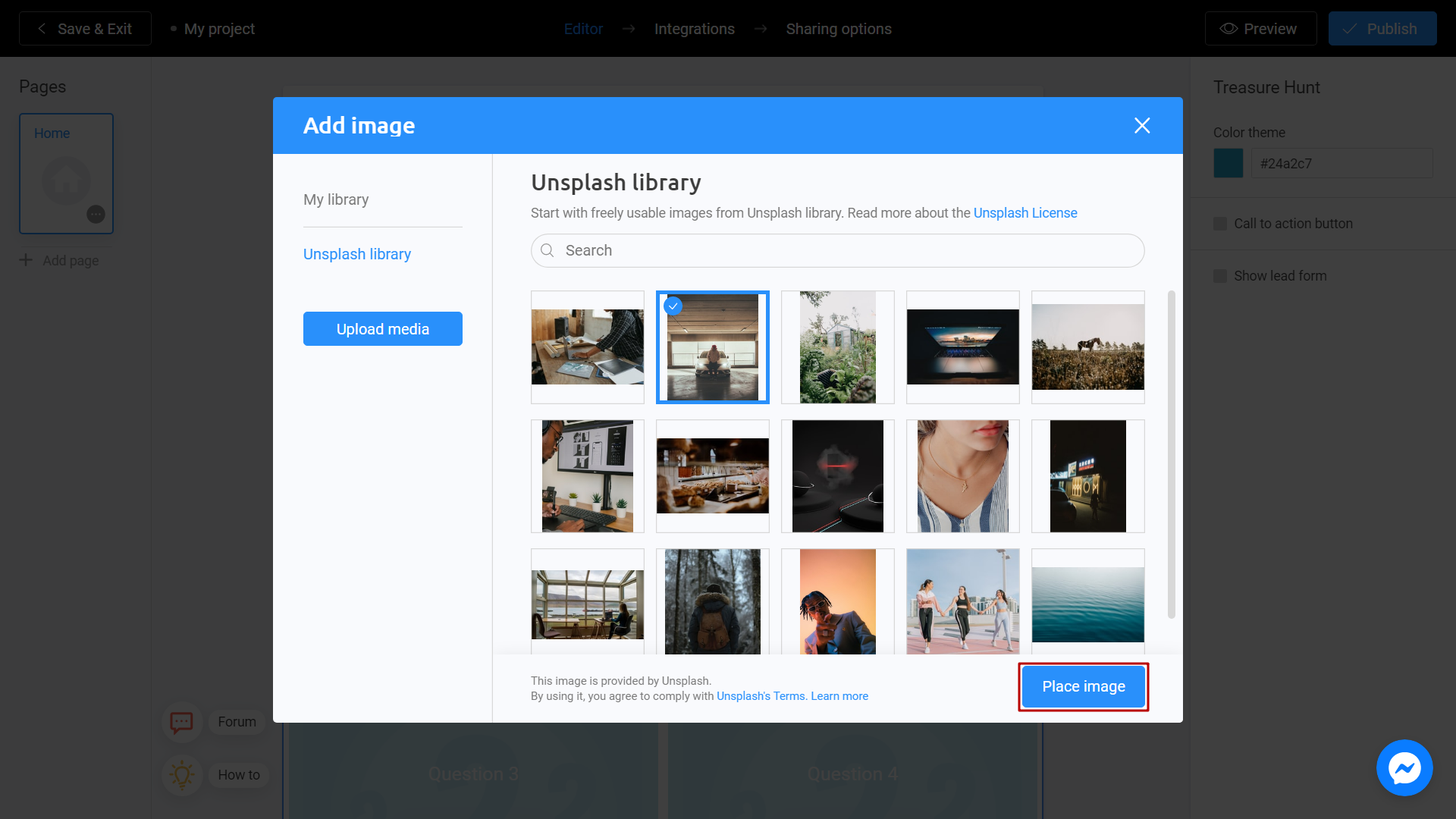 Interacty Free Image Library