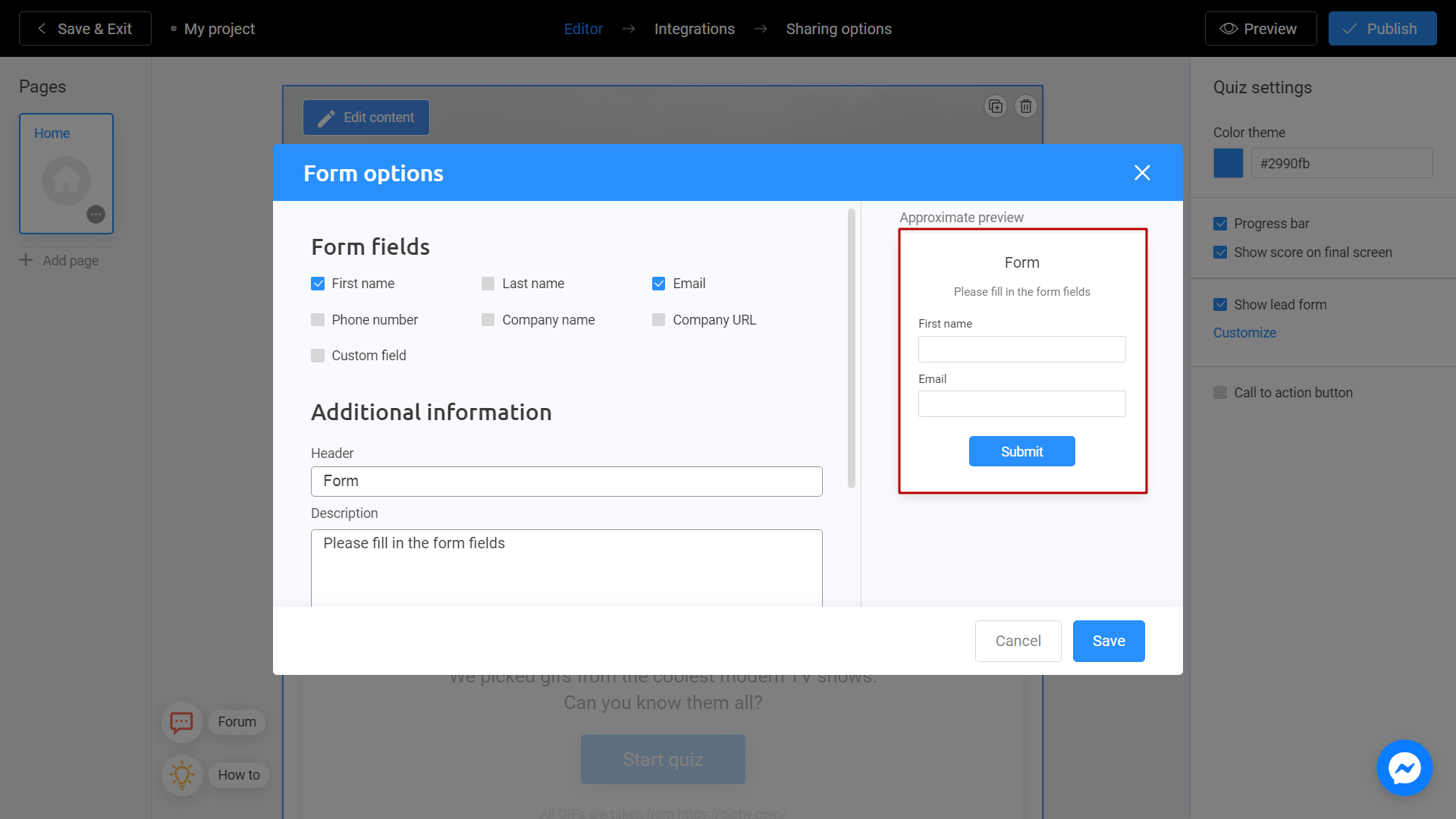 evaluate how your future project will look like on Interacty