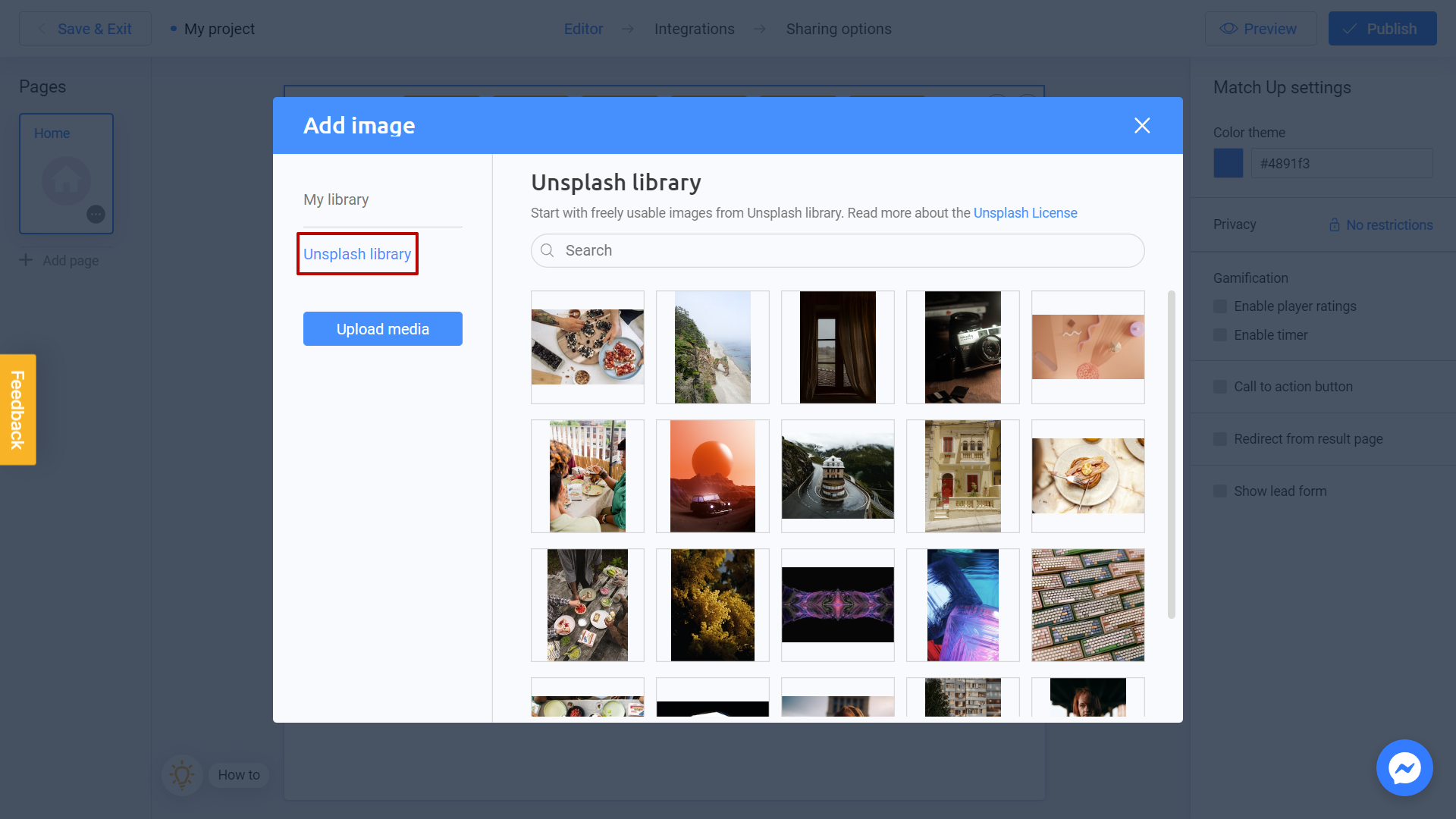 Interacty's free image library