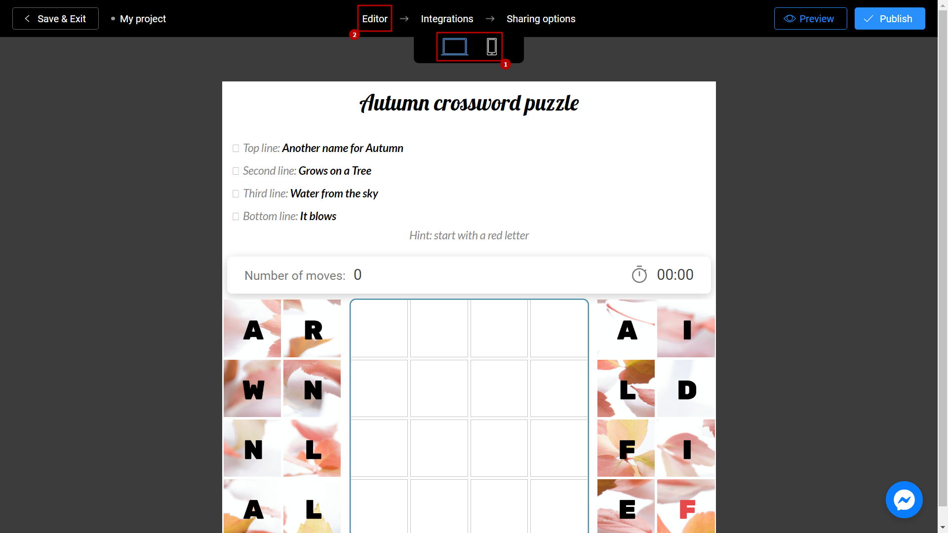 Rate how puzzle looks on different devices on Interacty