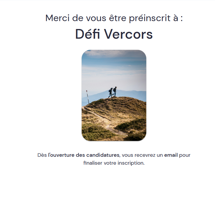 Préinscription