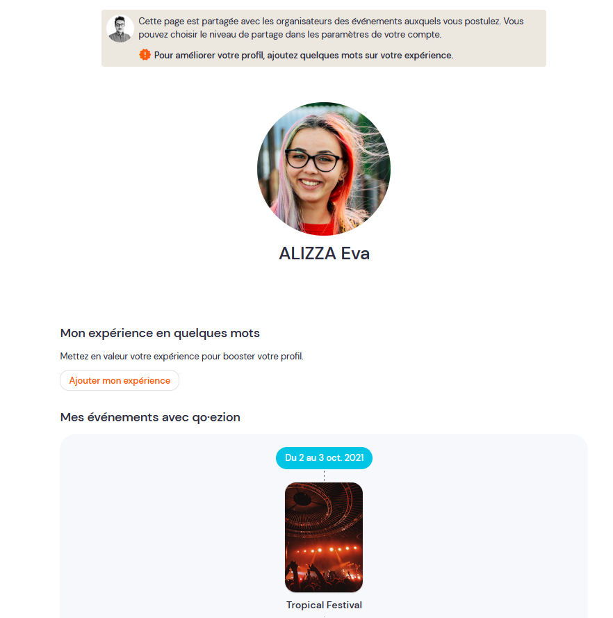 Mon profil qo·ezion