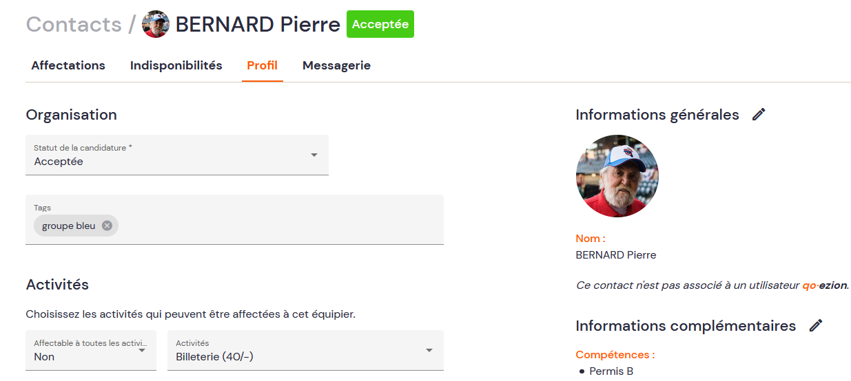 Profil équipier